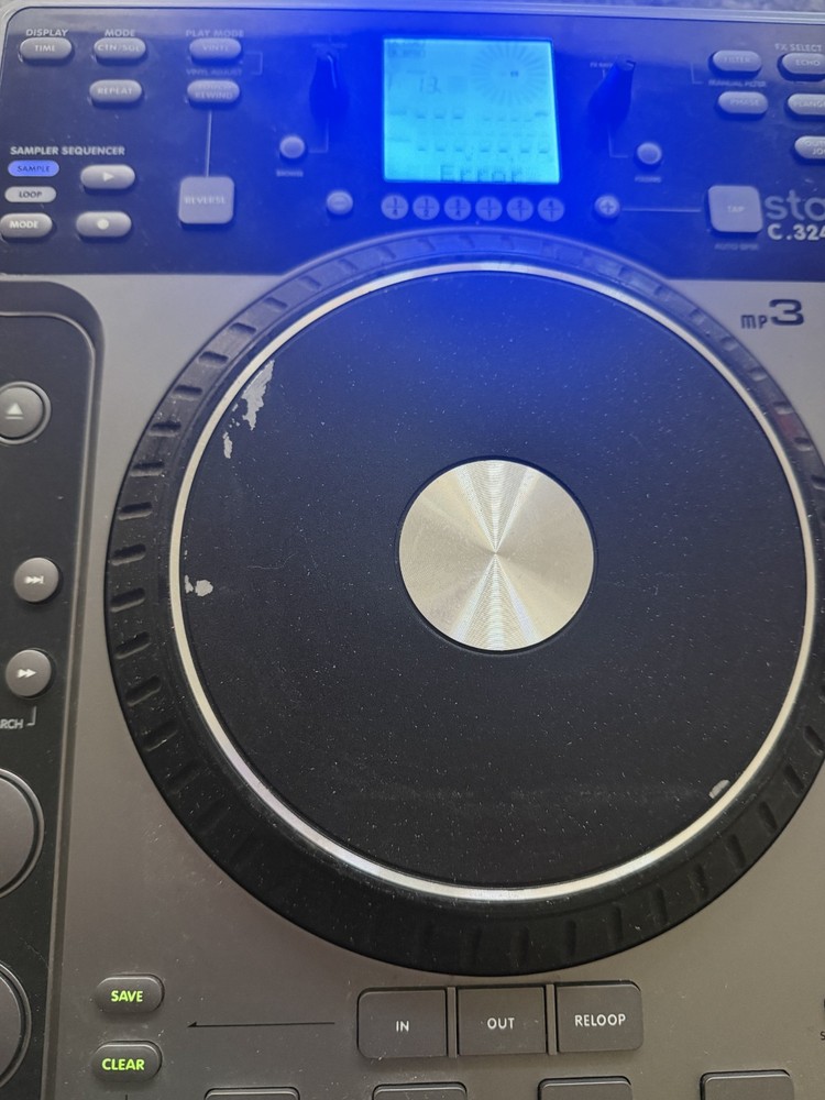 Stanton C.324 Tabletop DJ Turntable Mixer CD Player Needs Repair "No Disc" ERROR