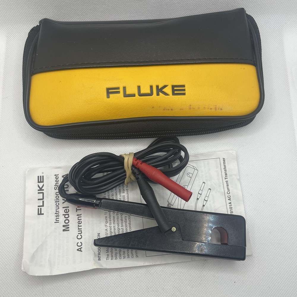 Fluke Y8101A AC Current Transformer w/ Case & Instruction Sheet