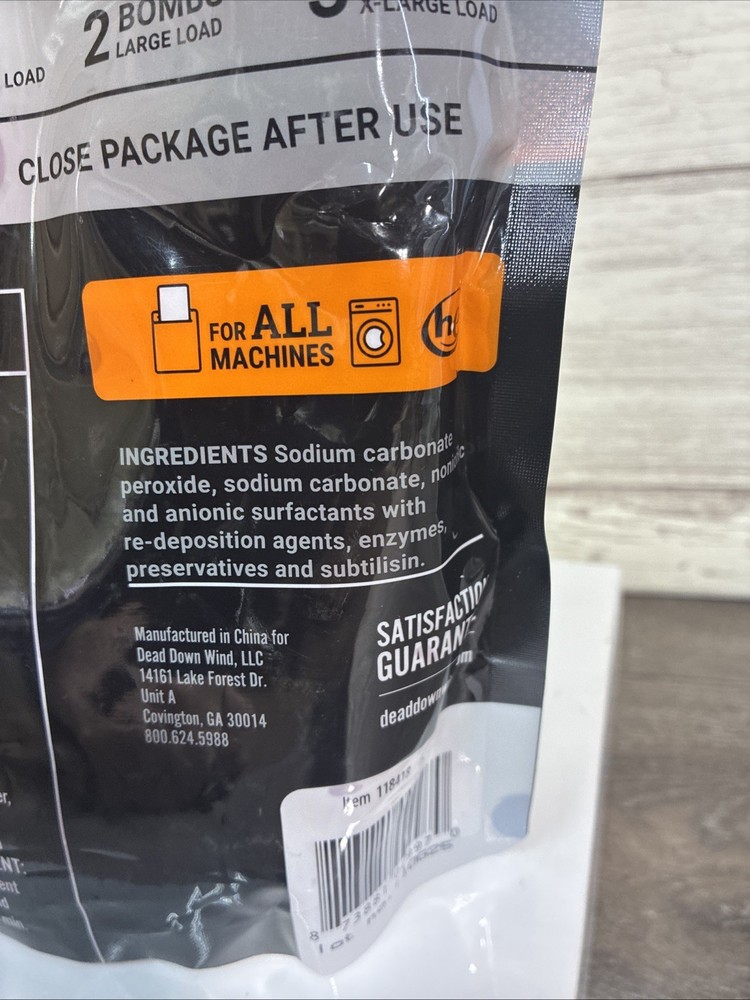 Dead Down Wind Black Odor Eliminator Unscented Premium Laundry Bombs 🔥👀