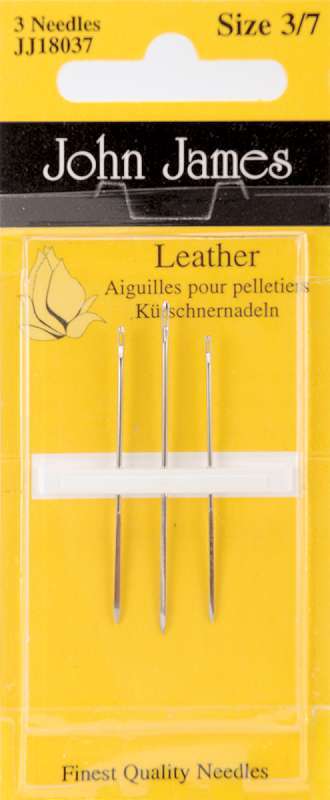 Leather Hand Needles Size 3/7 3/Pkg