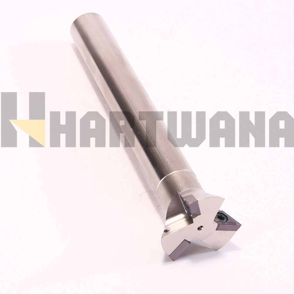 60 Degrees Dovetail Milling Cutter Holder 20mm 3 Flutes DCMT110204 Inserts