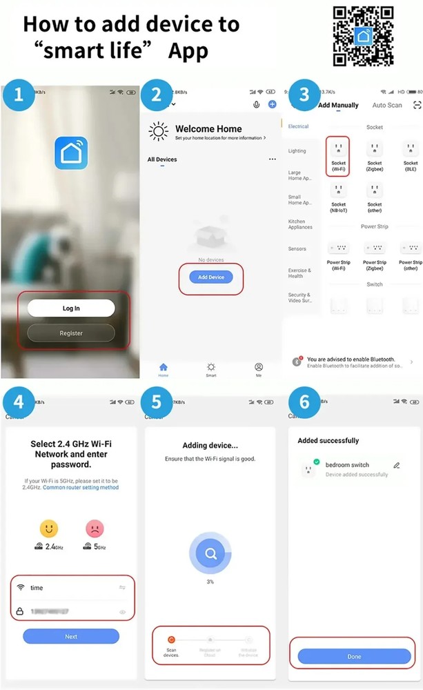 Smart Plug WiFi Socket EU 16A Timing Function Tuya SmartLife APP Alexa Google