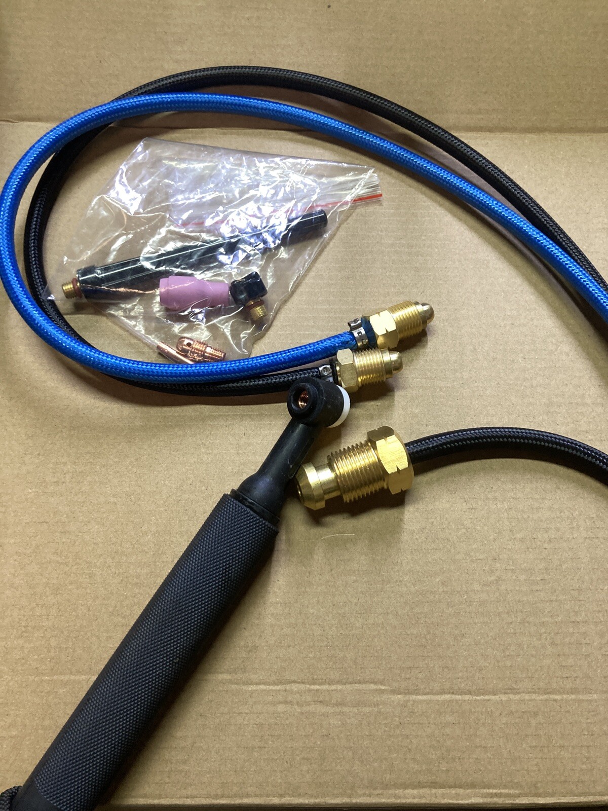 Syncrowave Tig Torch 20F25R WC Rubber hoses, Flex head 25 ft Long 250A & cover