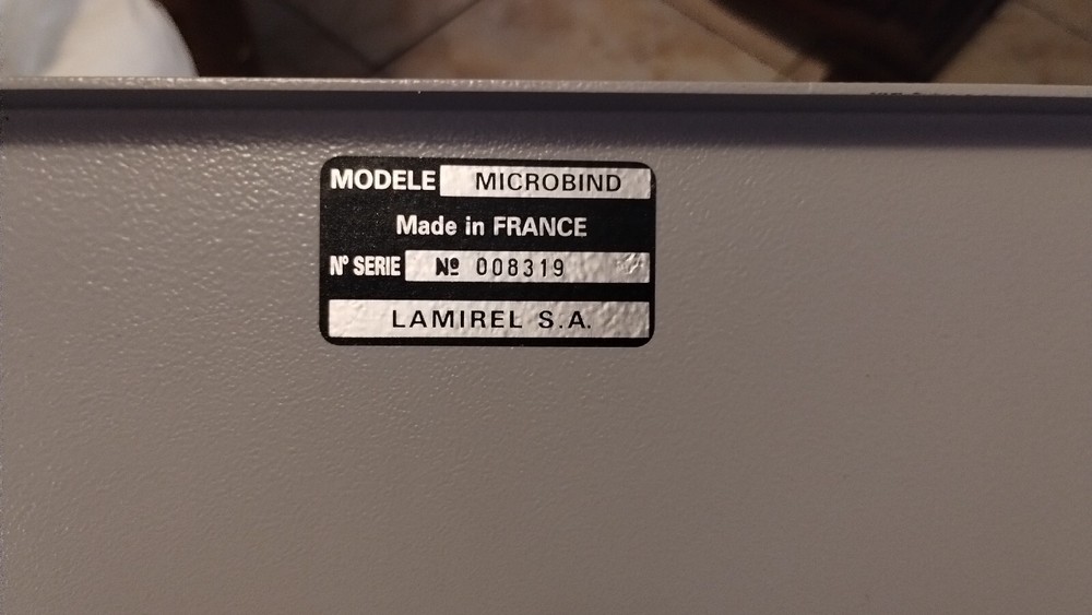 Lamirel Microband Punching Comb Binding Machine Great Condition