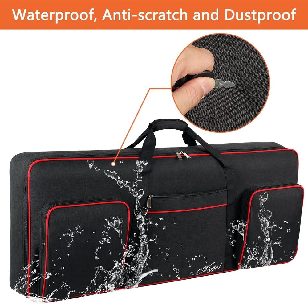 61-Key Keyboard Case with 0.32" Cotton Padding