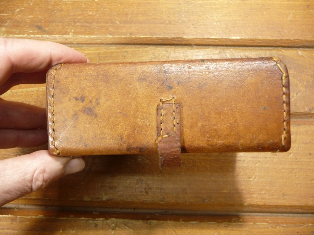 Vintage WWII BOYT Leather Ammo Case Pouch 6-43 WW2