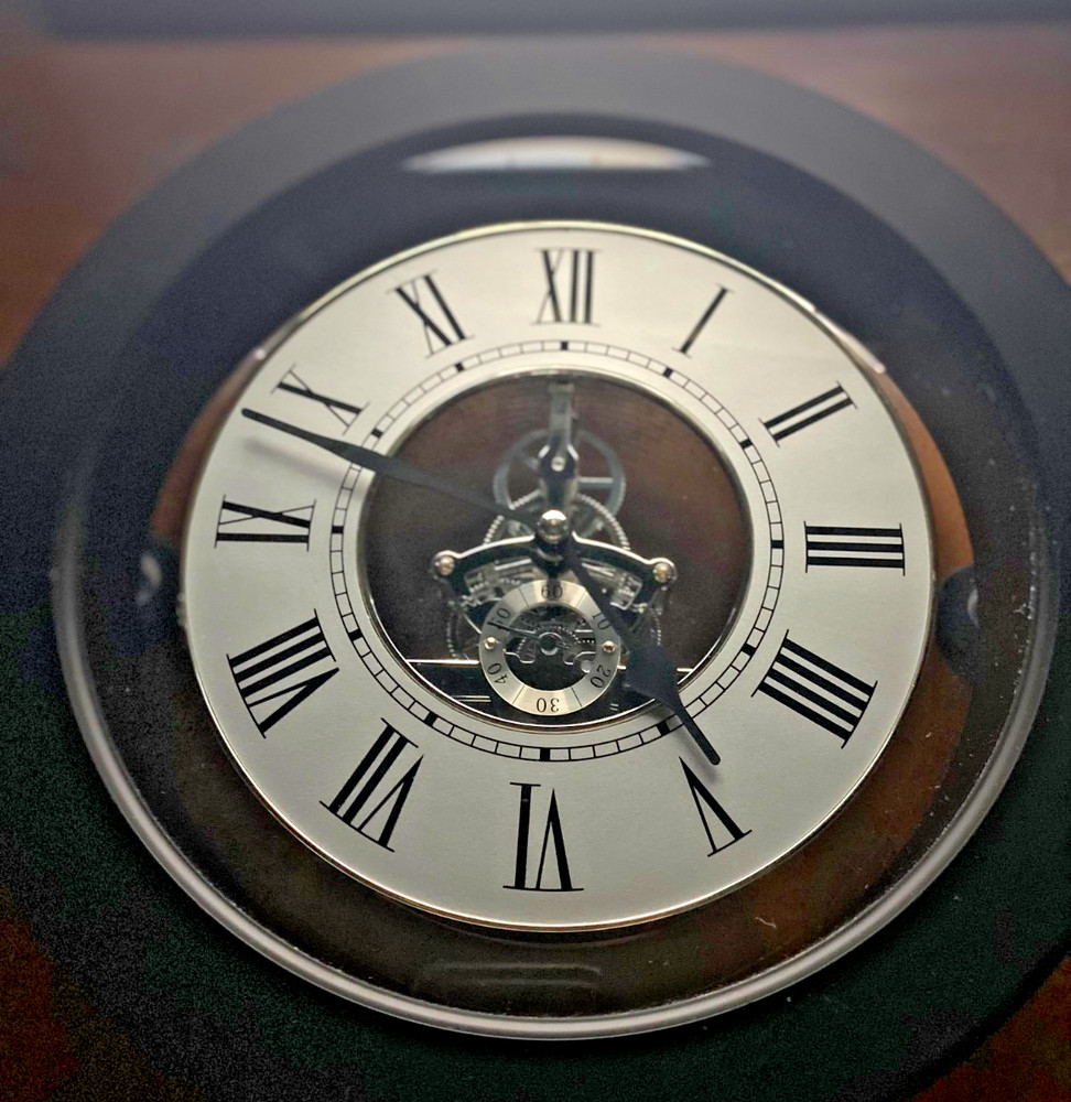 Jewels Black Interactive Gear Wall Clock 9.5"