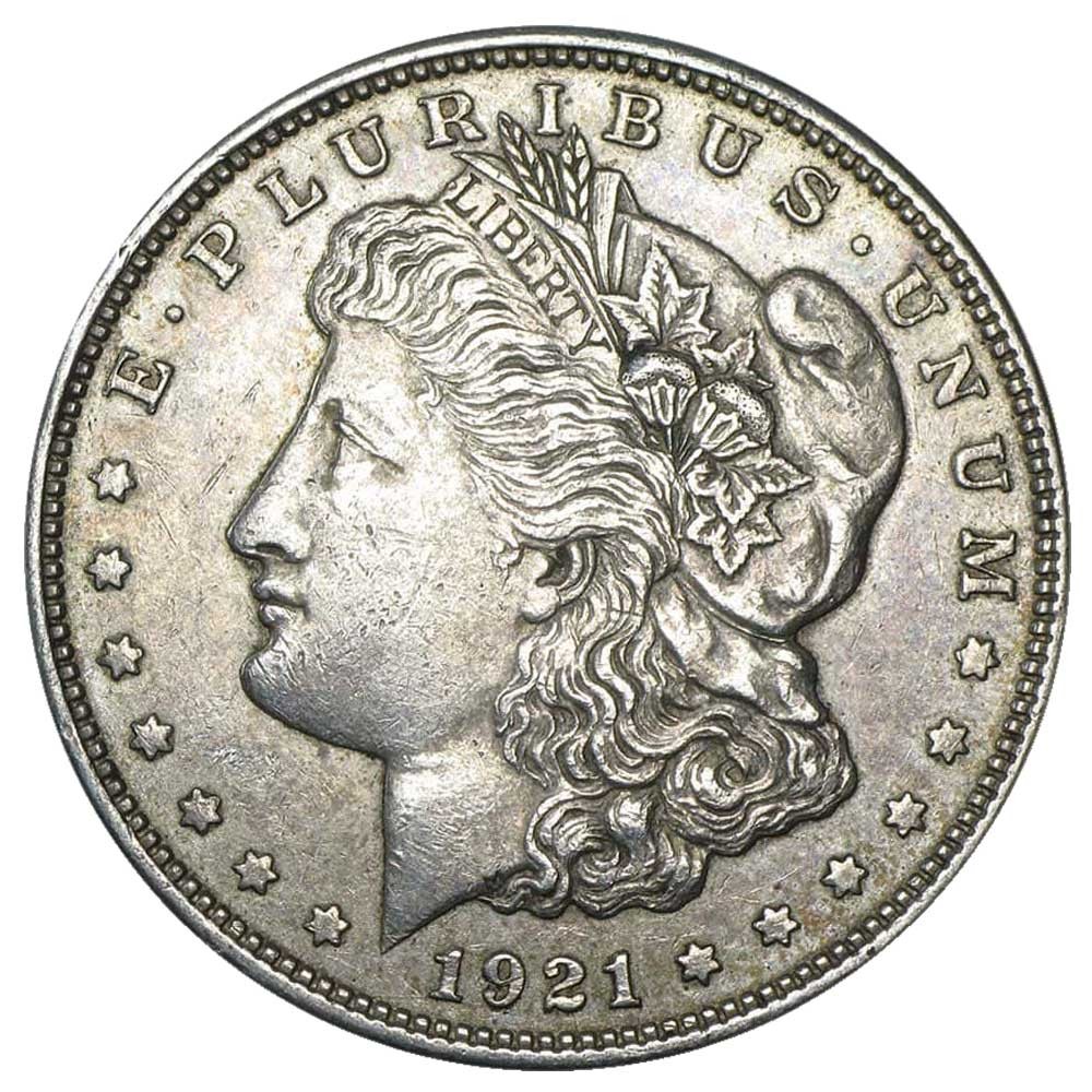 1921 P D or S $1 Morgan Silver Dollar Very Good - Extra Fine VG-XF