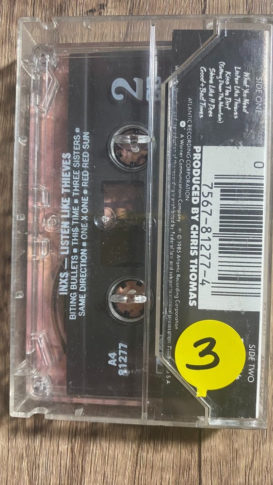 INXS Listen Like Thieves Cassette 1985 Atlantic