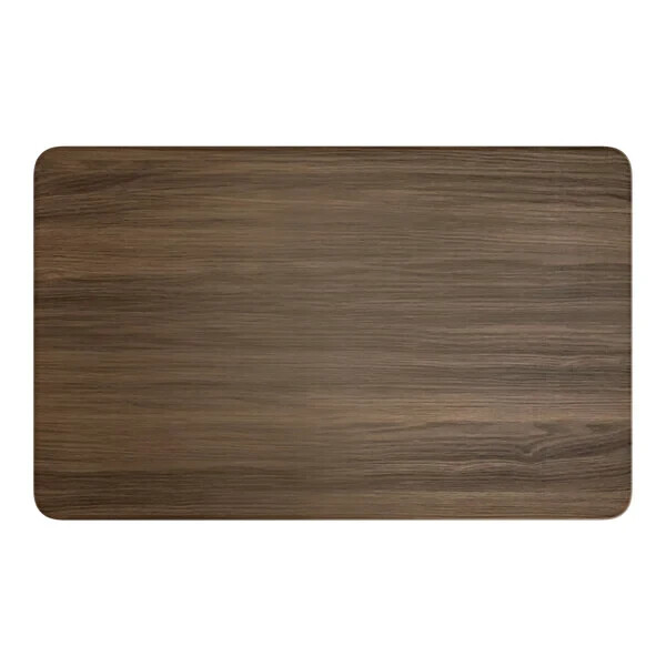 30" x 48" Rectangular Restaurant Table Top with Dark Walnut Laminate Top Finish
