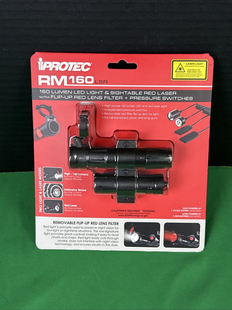 iPROTEC RM160LSR Rail Mount Light and Laser