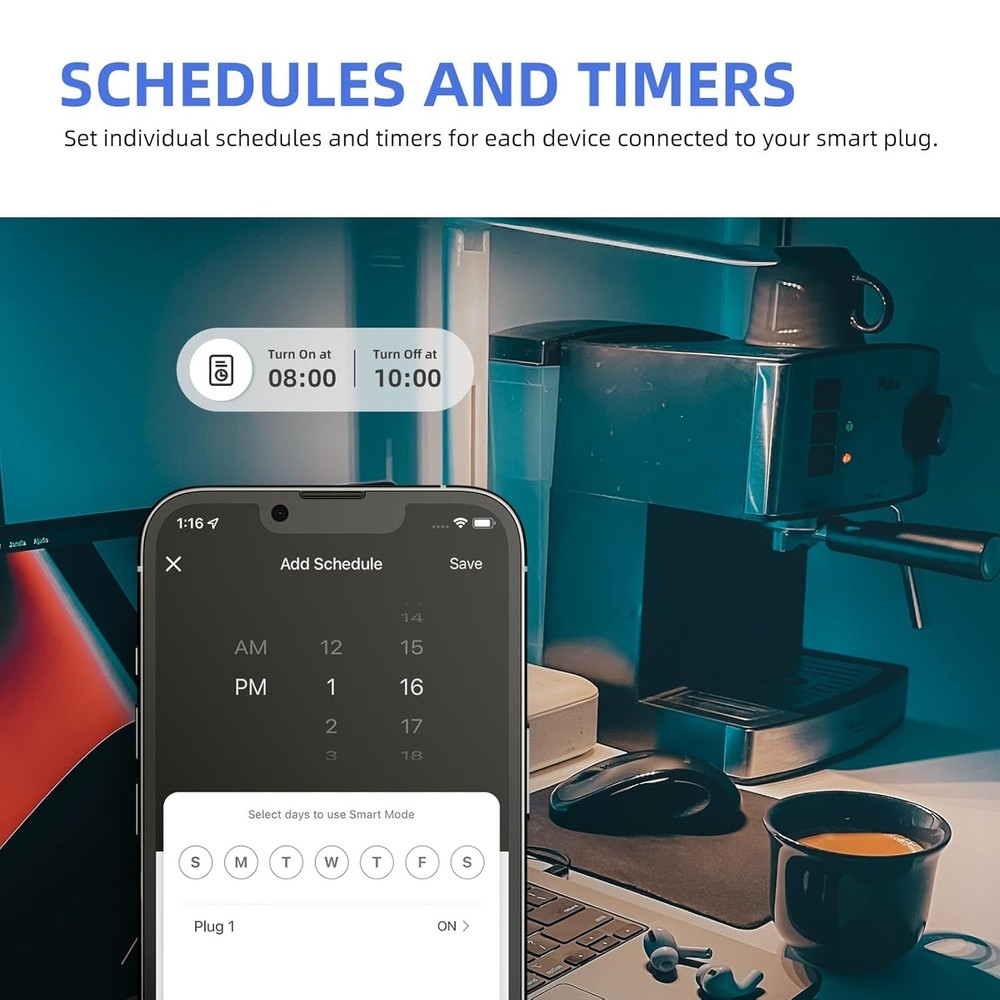 Approved Mini Smart Plugs - Voice-Controlled & Group Sharing Enabled, 2 Pack