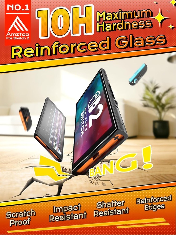 Aerospace-Grade Glass Screen Protector for Nintendo Switch 2