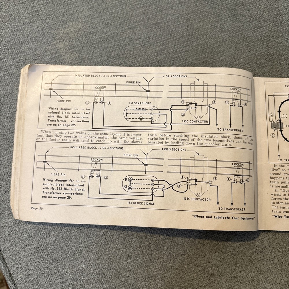Lionel Trains instructions for assembling & operating booklet from 1952. Missing