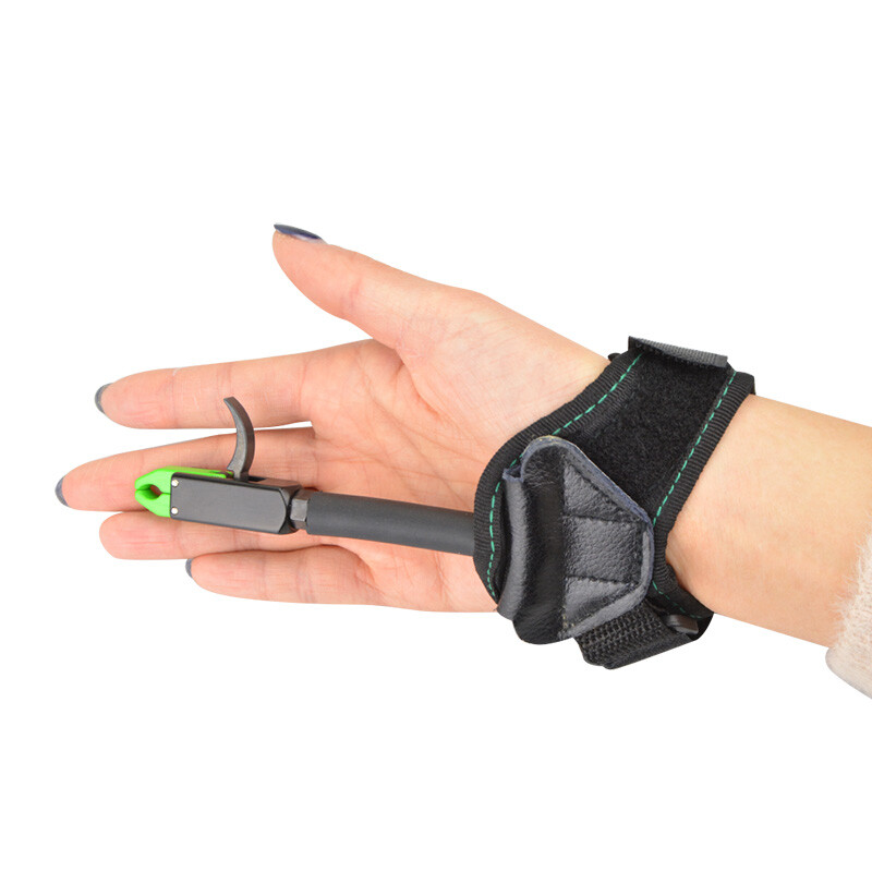 Archery Compound Bow Release Aid Child Thumb Trigger CaliperWrist Youth Practice