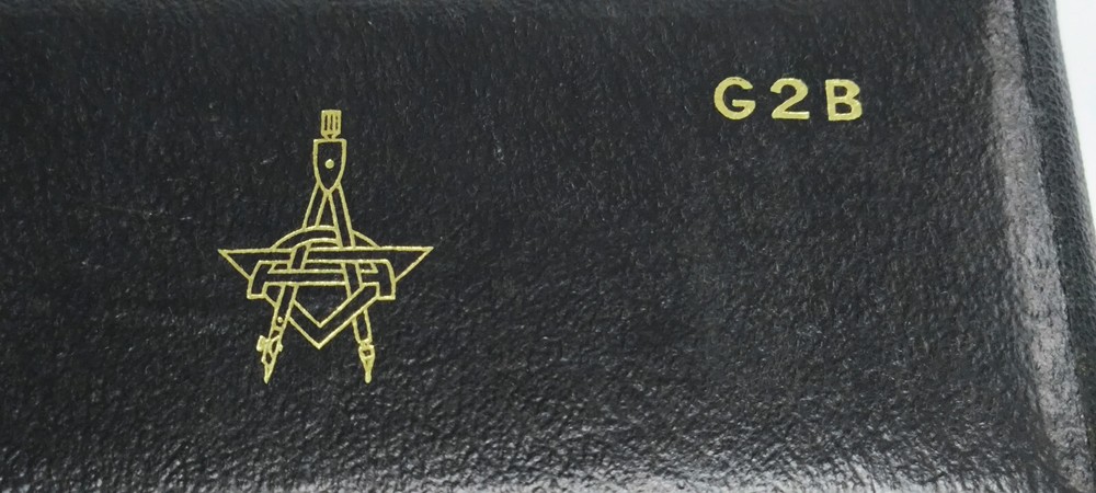 Vintage Masonic Masons G2B compass technical drawing set