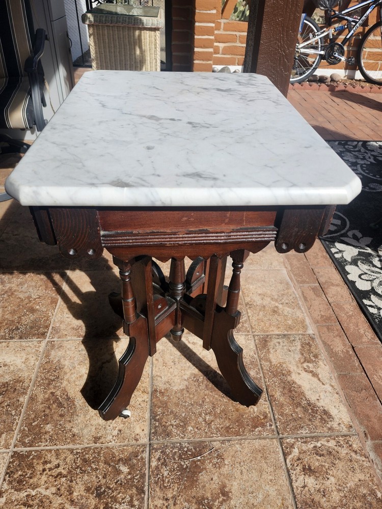 Victorian Marble-top Candle Table 1887