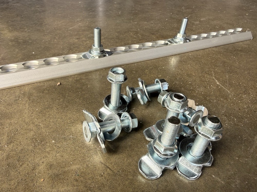 10Pack L-Track Double Lug Threaded Stud Nut Fitting Tie Down,L Track Secure