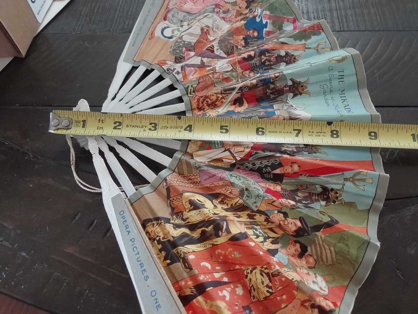 The Mikado 1900s Hand Fan "The Sphere" Theater Gilbert & Sullivan Opera