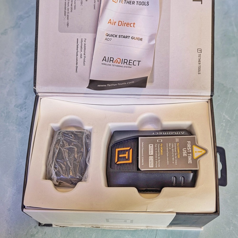 Tether Tools AD7 Air Direct Wireless Camera Tethering System - Complete TESTED