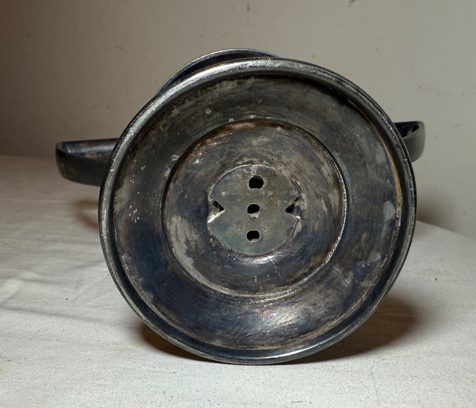 antique 1902-21 silverplate engraved Bethesda ME Church Treasurer trophy award