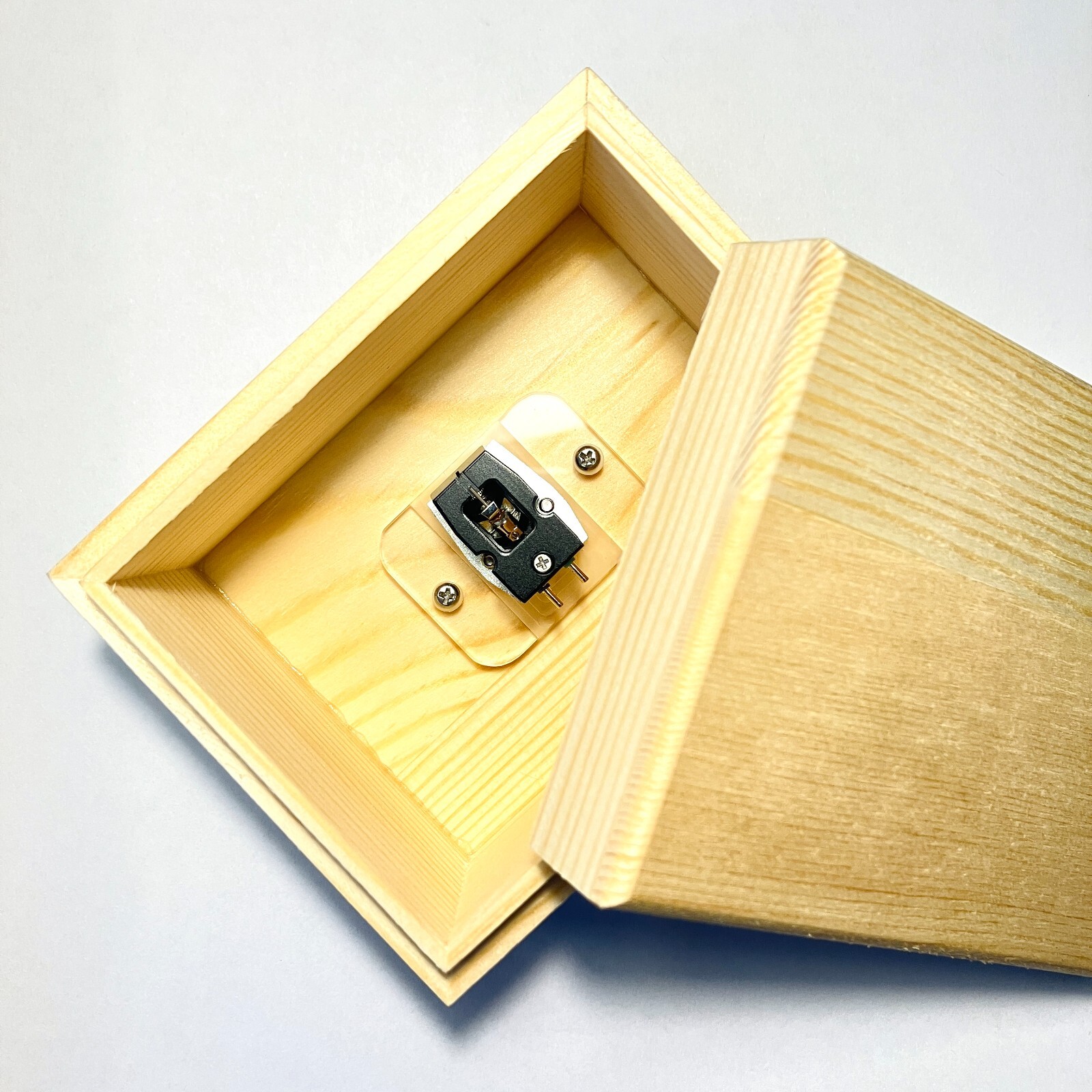 moving coil mc cartridge for turntable tonrarm black silver aluminum