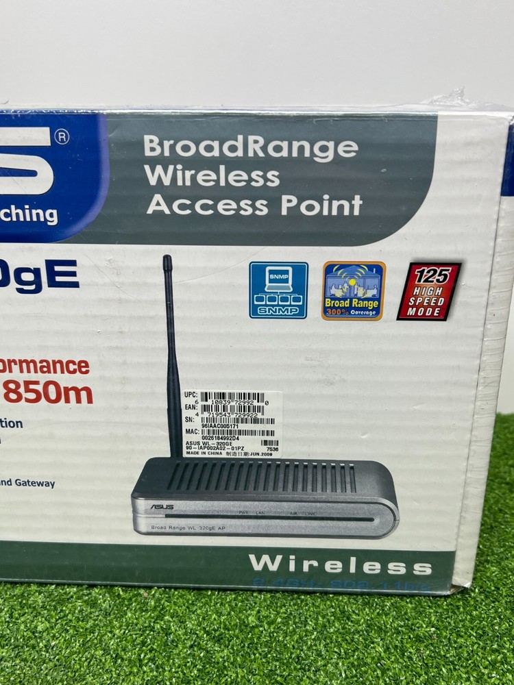 NEW Asus WL-320gE BroadRange Wireless Access Point Bridge Repeater Gateway