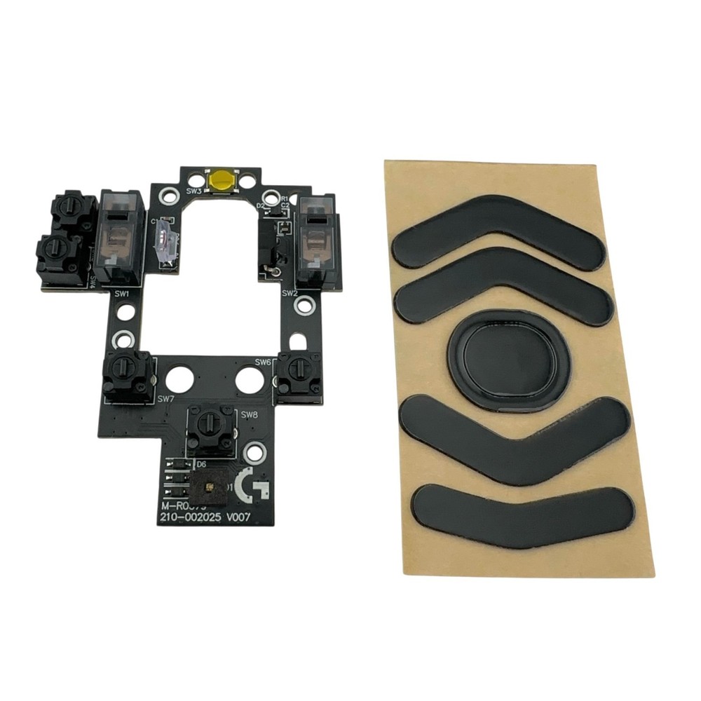 Mouse Micro Switch Board Replacement for Logitech G604 Wireless W/ Feet
