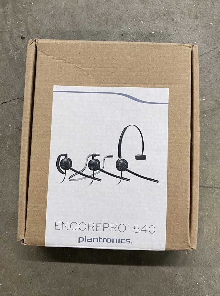 Plantronics EncorePro 540 Digital Lightweight Versatile Convertible Headset READ
