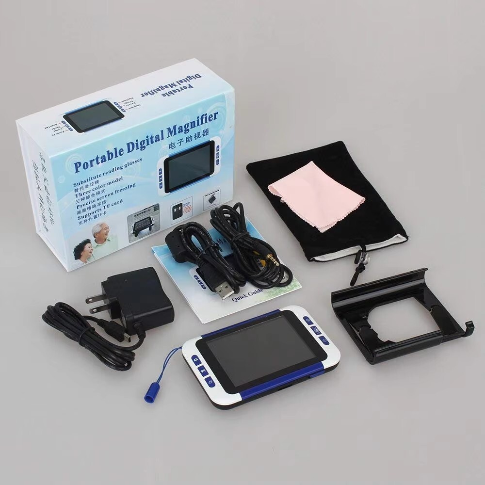 2-32X 3.5" LCD Electronic Reading Digital Magnifier Reading Aid for Low Vision