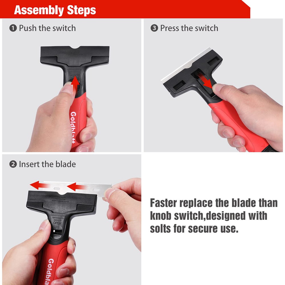 20-Piece Razor Blades 2Piece Razor Blade Scraper Razor Scraper Tool Razor Holder