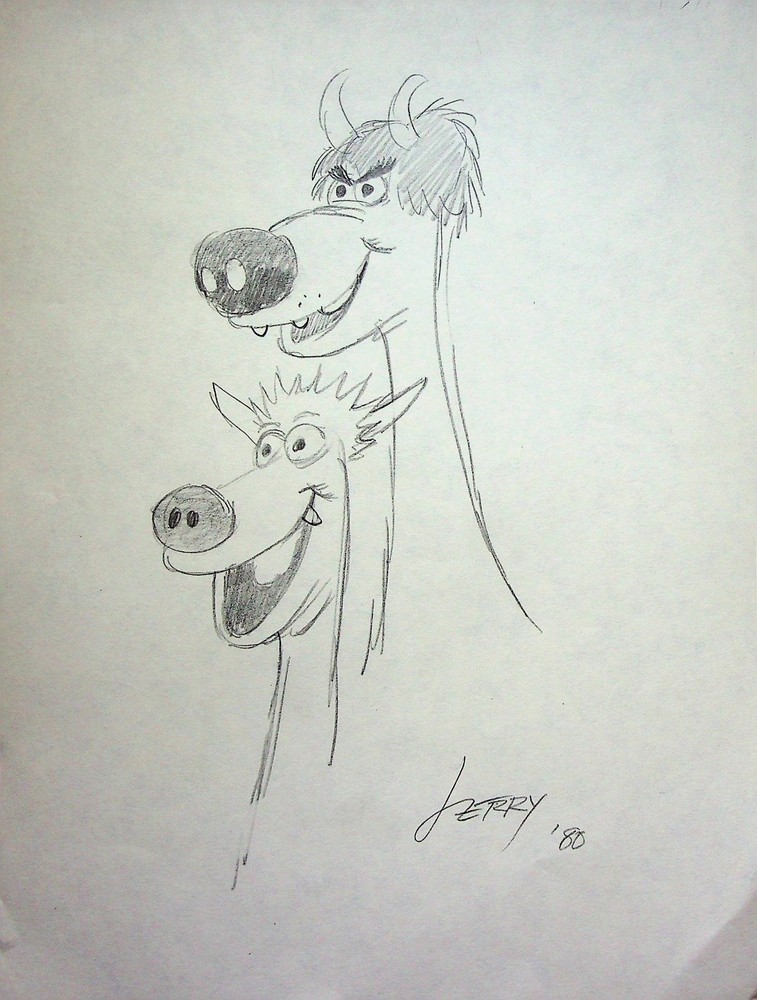 Daffy Dragons (Unreleased) JERRY EISENBERG Signed Hand-Drawn Character Layout#LF
