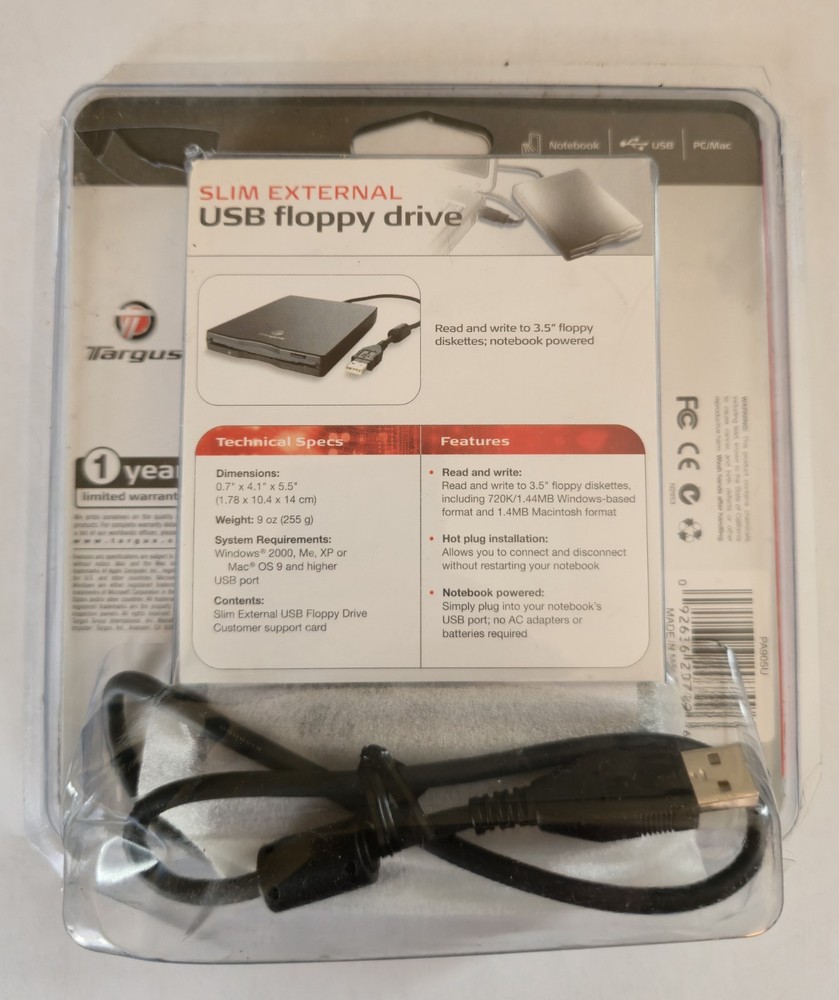 Targus Slim External USB Floppy Drive