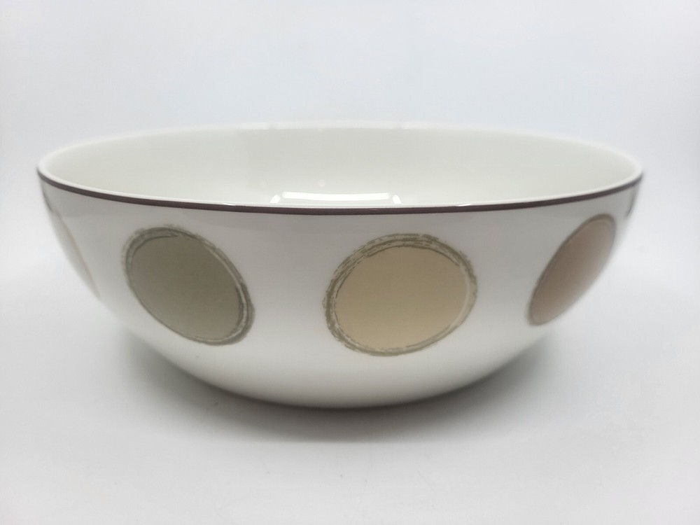 NORITAKE MOCHA JAVA ROUND VEGETABLE / SERVING BOWL -  10 1/4" x 3 1/2" -0403B