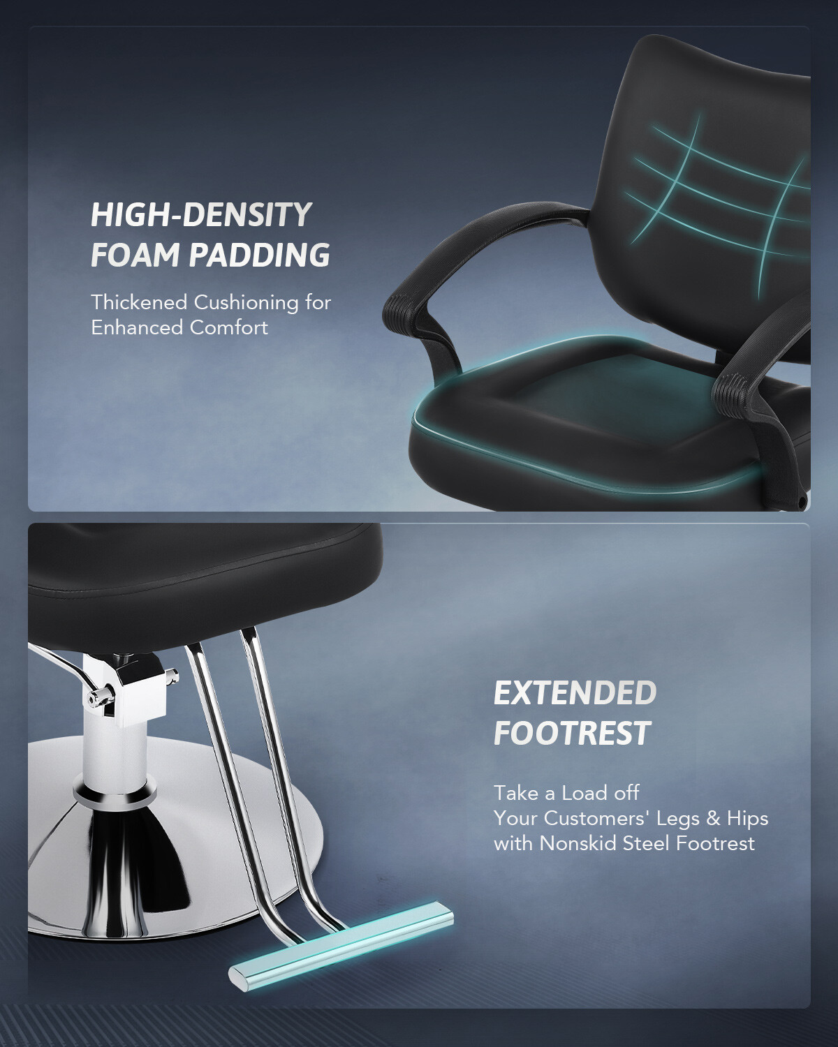 Classic Hydraulic Barber Chair Salon Beauty Spa Tattoo Hair Styling Equipment