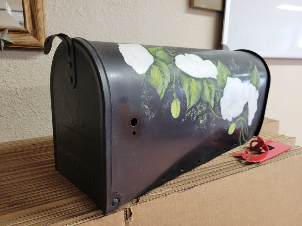 custom painted mailbox flowers