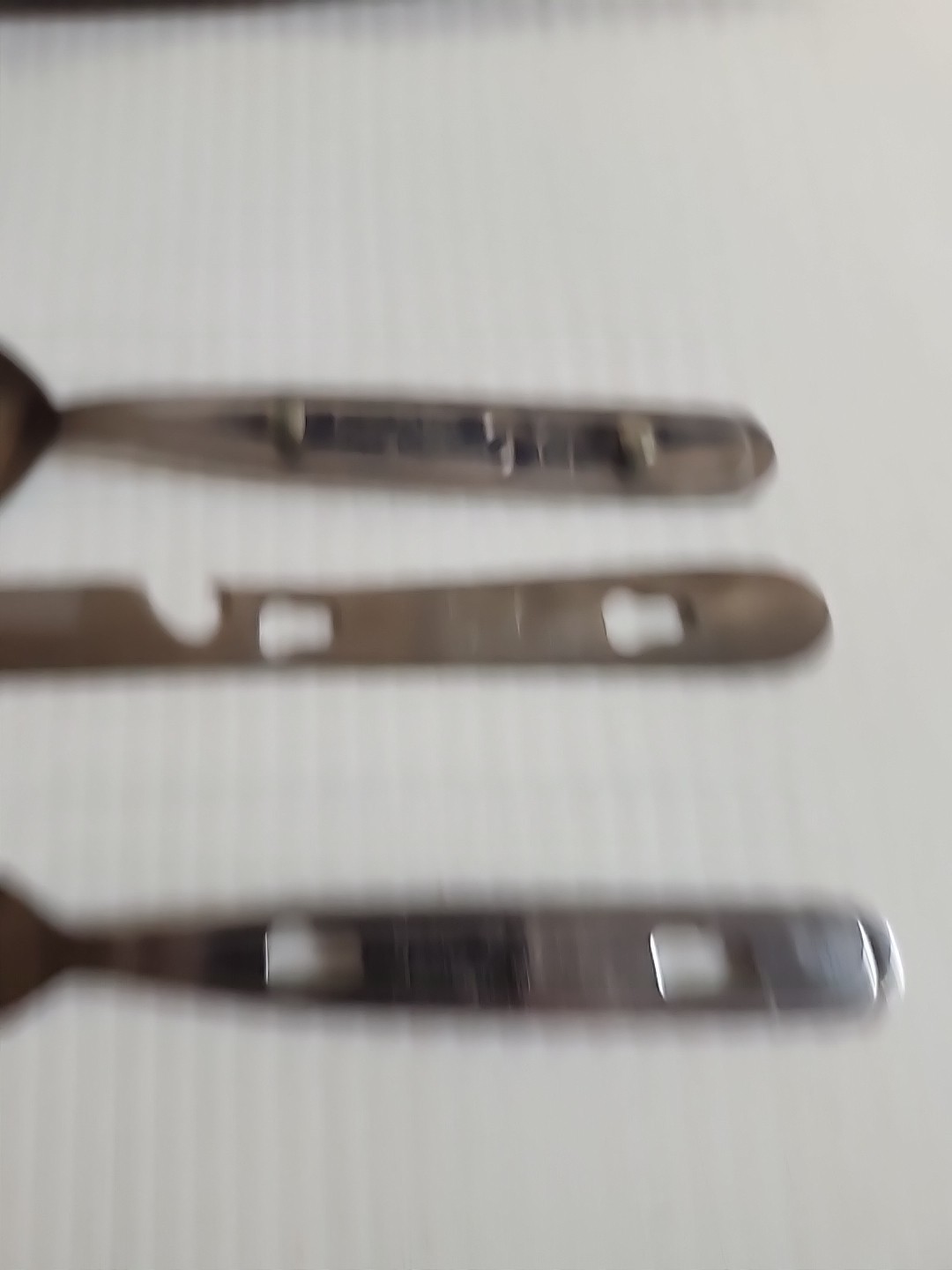 Vintage Camping Eating Utensil Set & Case Knife Fork Spoon Stainless Steel Japan
