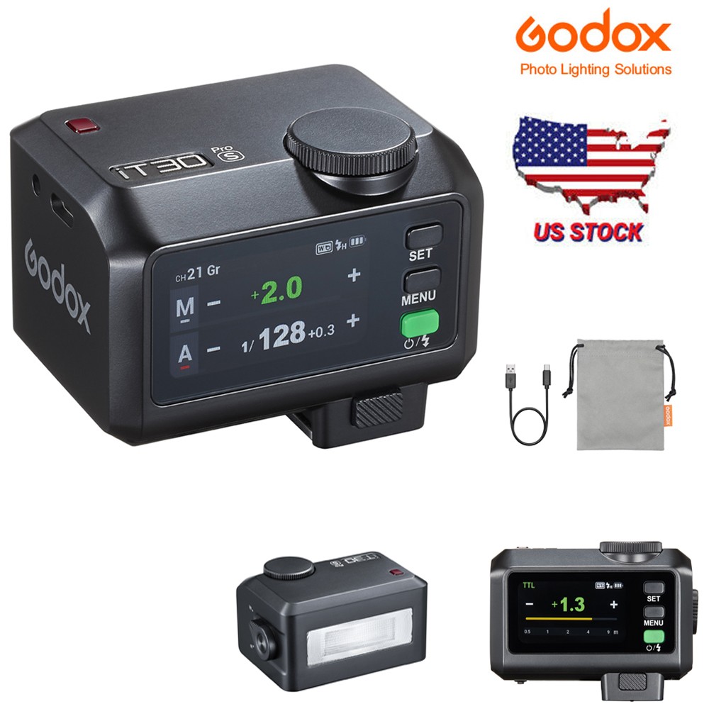 GODOX iT30Pro S TTL Mini Flash 2.8" Full-Color Touchscreen Speedlite for Sony