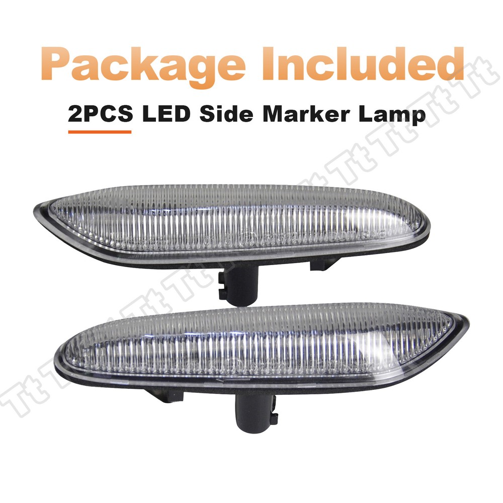 2x LED Sequential Side Marker Lights For BMW E46 E60 E61 E81 E82 E88 E90 E91 E92