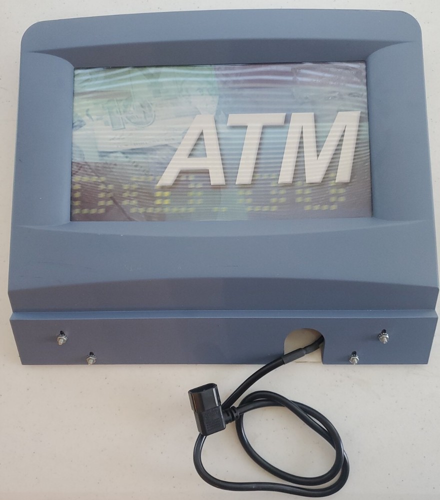 TRITON 9100 ATM MACHINE LIGHTED TOPPER - BULE