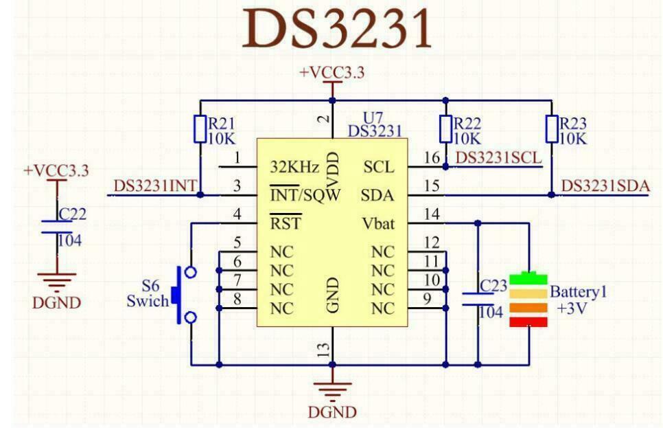 DS3231 IIC precision Real time clock RTC memory module with CR2032 battery USA