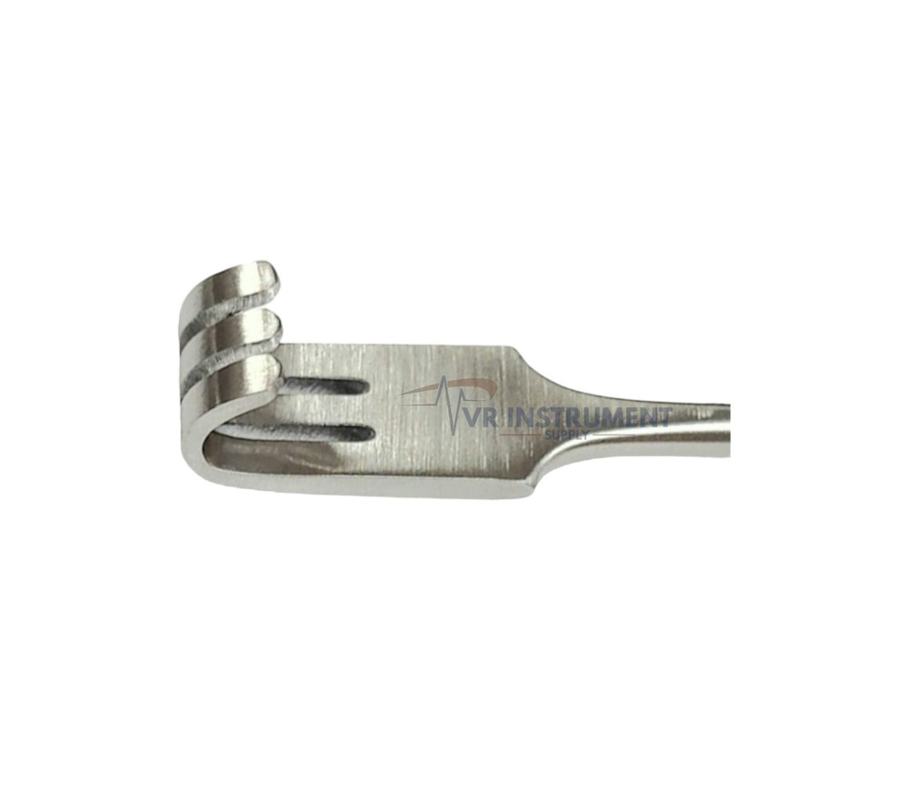 Senn Muller Retractor Sharp & Blunt 3-Prongs Surgical Veterinary Tools 2 Pcs