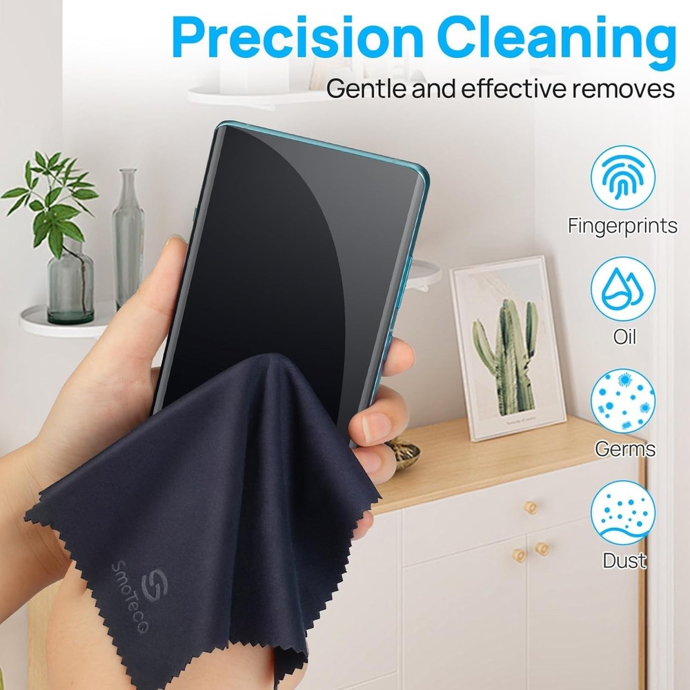 Individually Wrapped Microfiber Cloths - 12 Pack for Lenses & Electronic Screens