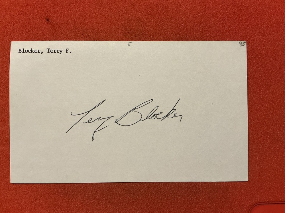 Terry Blocker 🔥🔥MLB: New York Mets 🔥🔥Autograph🔥🔥