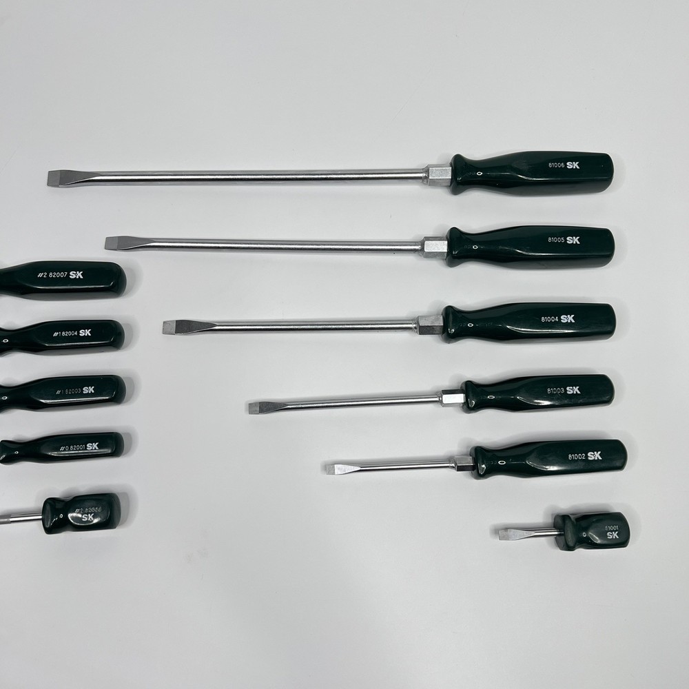 SK Professional 86006 11 Pc Combination Screwdrivers Phillips/Flat Head