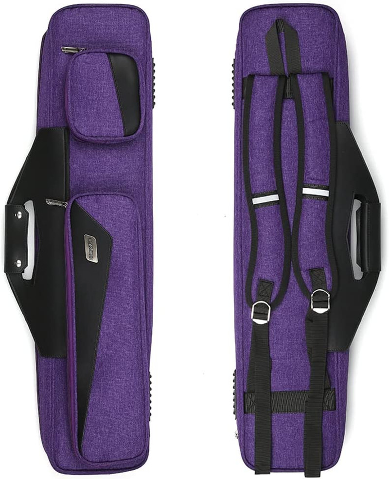Pool Cue Case 4X4 with Backpack Straps Carrying Case for 4 Pool Cues