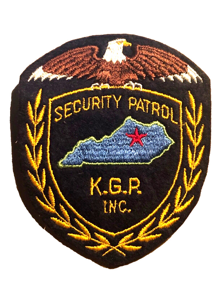 RARE Security Patrol Patch - K.G.P. Inc. Virginia