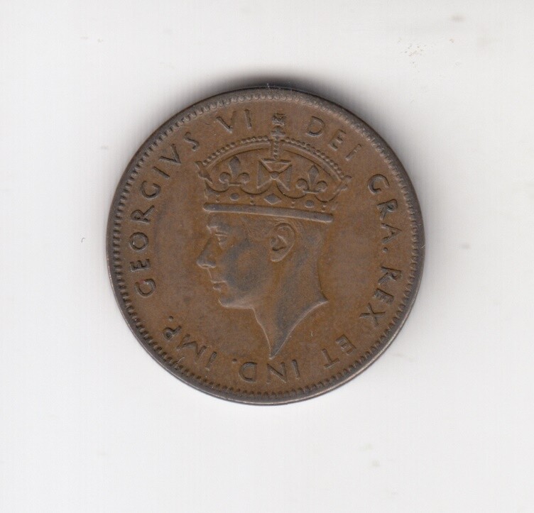 1940 Newfoundland One Cent Coin - EF