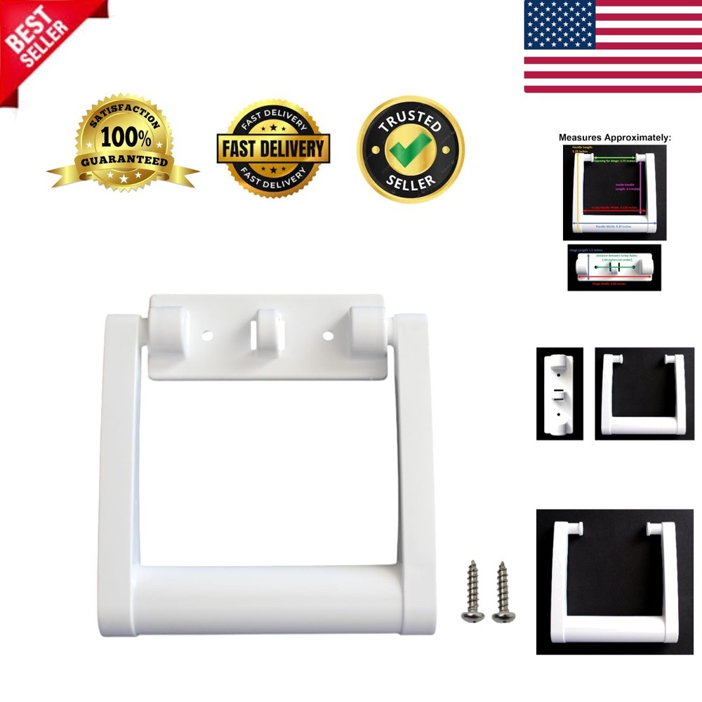 Durable White Plastic Handles for 25-72 qt Igloo Coolers - Quick Repair Solution
