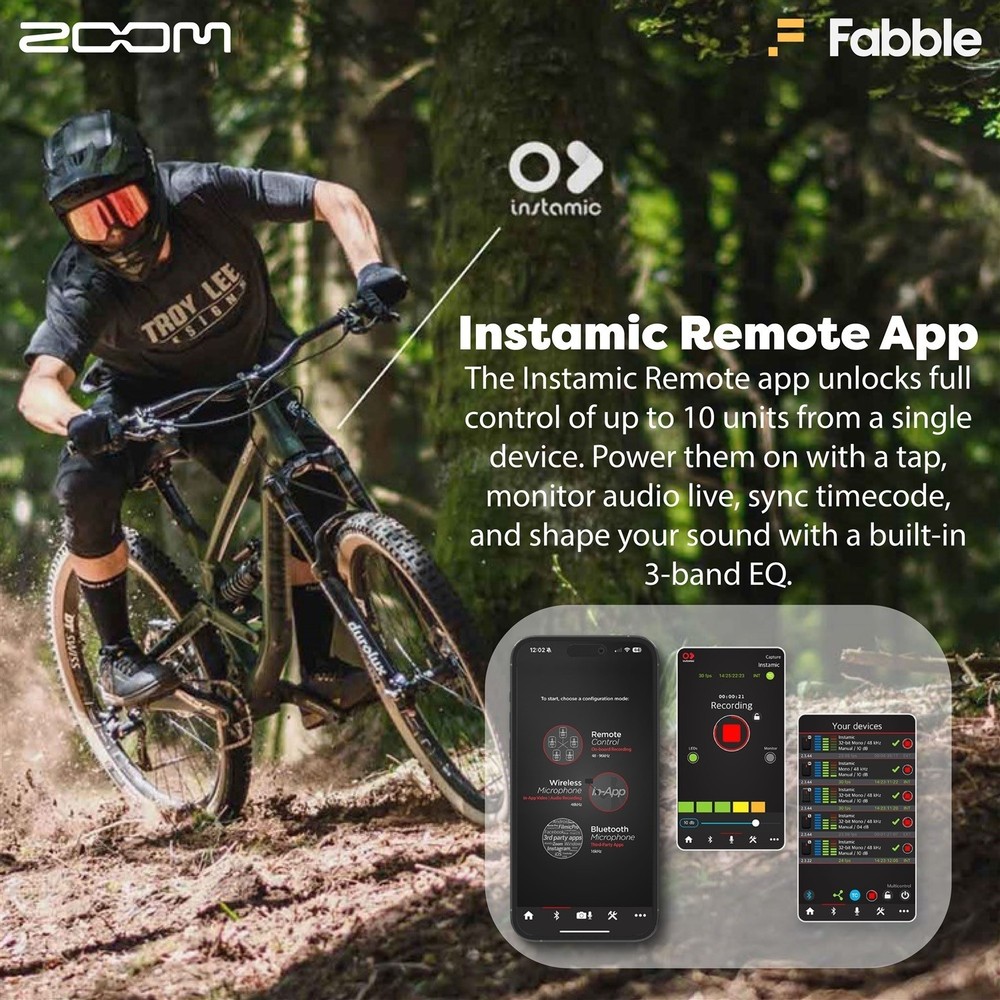 Zoom Instamic Pro Plus C Microphone and Recorder (Stereo/Mono) Bundle